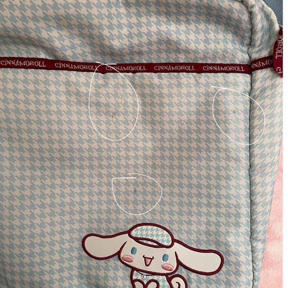2005 Cinnamoroll Houndstooth Messenger Bag 🍎 - Picture 3 of 9